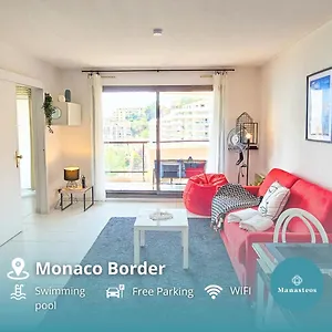 Appartement Vue & Tour Odeon - Piscine - Parking - Av, Beausoleil